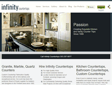 Tablet Screenshot of infinitycountertops.com